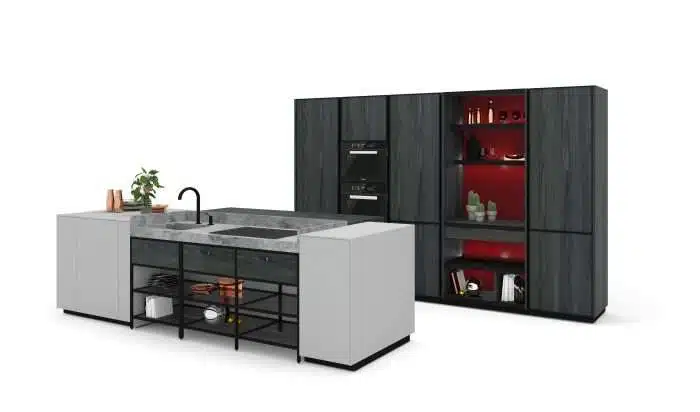 Cucina moderna con isola per Mogliano Veneto