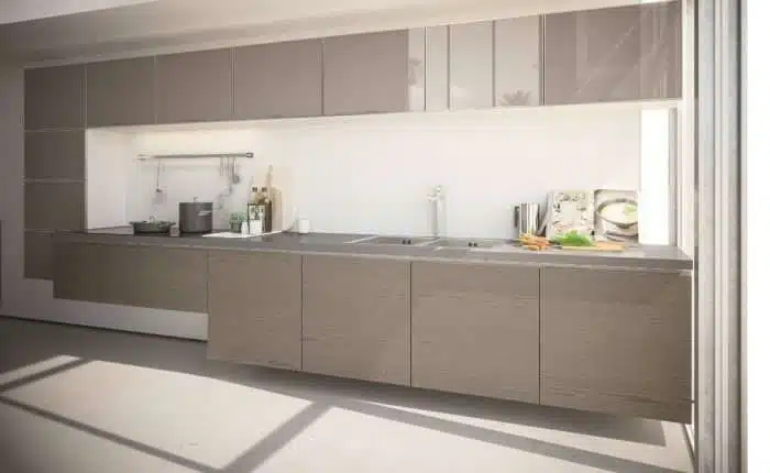 cucina moderna sospesa con gola Systema