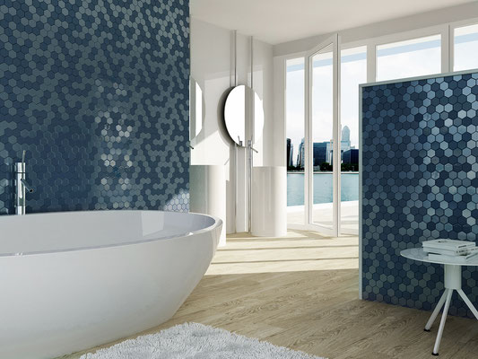 rivestimento bagno in mosaico