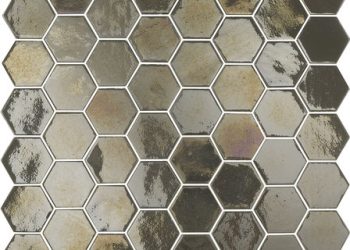 mosaici esagonali perla taupe