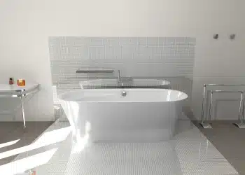mosaico bianco da bagno