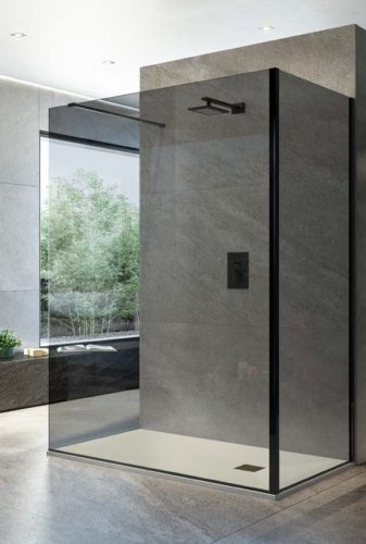 moderna apertura walk in con verti cristallo