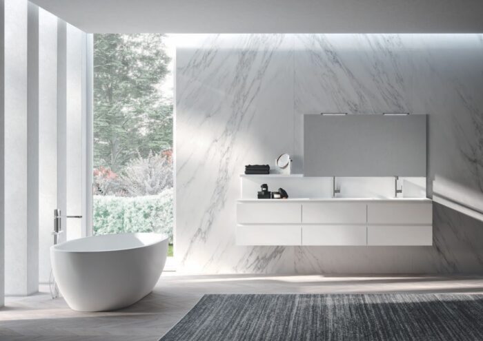 arrredamento bagno bianco