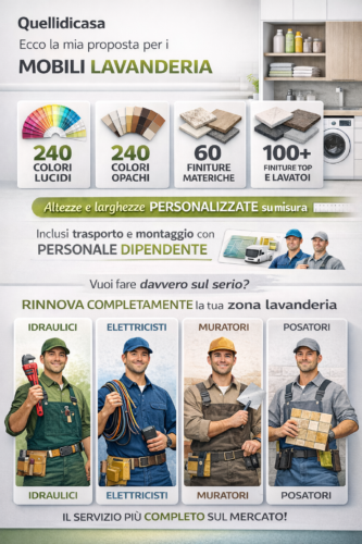 offerta arredo lavatrice asciugatrice Quellidicasa