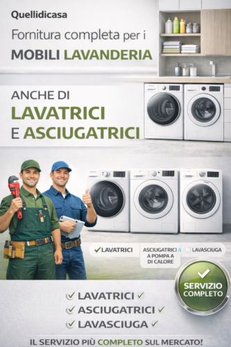 offerta mobili bagno lavanderia con elettrodomestici
