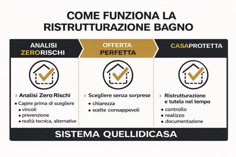 Sistema Quellidicasa e ristrutturazione bagno
