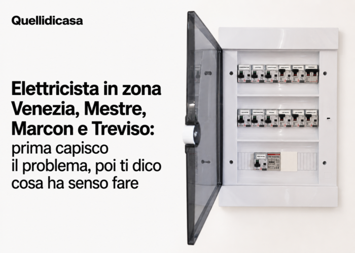 Quadro elettrico ordinato e a norma in abitazione tra Venezia e Treviso