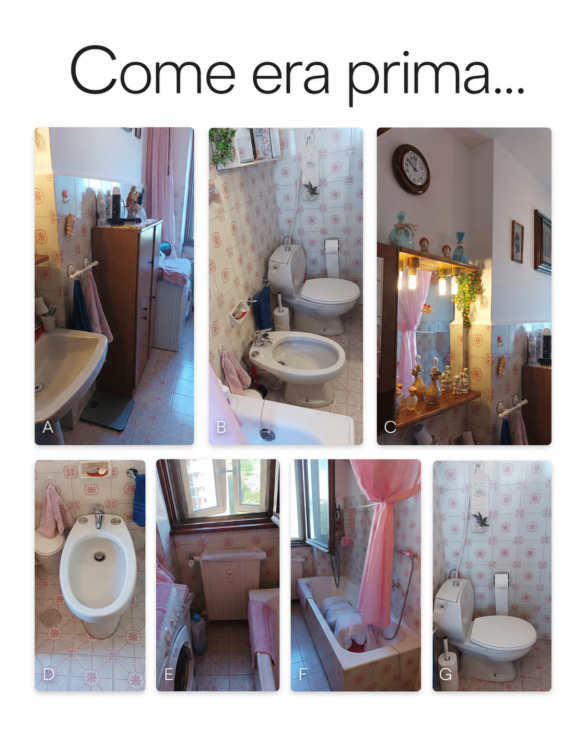 Bagno piccolo a Marghera prima della ristrutturazione Quellidicasa