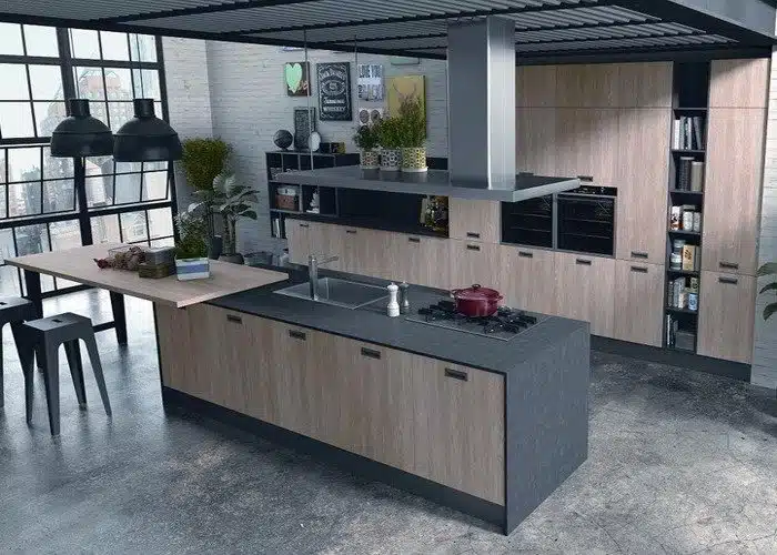 top cucina laminato scuro