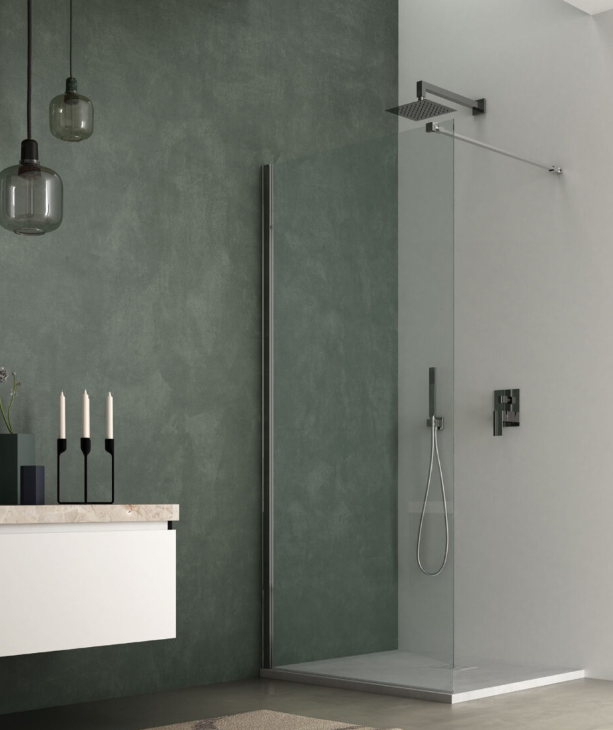 doccia walk-in modello Kronos senza profili a Venezia Treviso